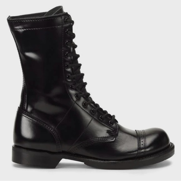 Men’s Corcoran 10” Original Jump Boot Black Leather Size 11.5D - Picture 1 of 9